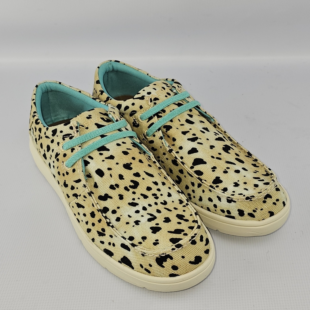 Ariat Hilo Washed Animal Print Slip-On Youth Shoes Unisex 6C Women's 7.5